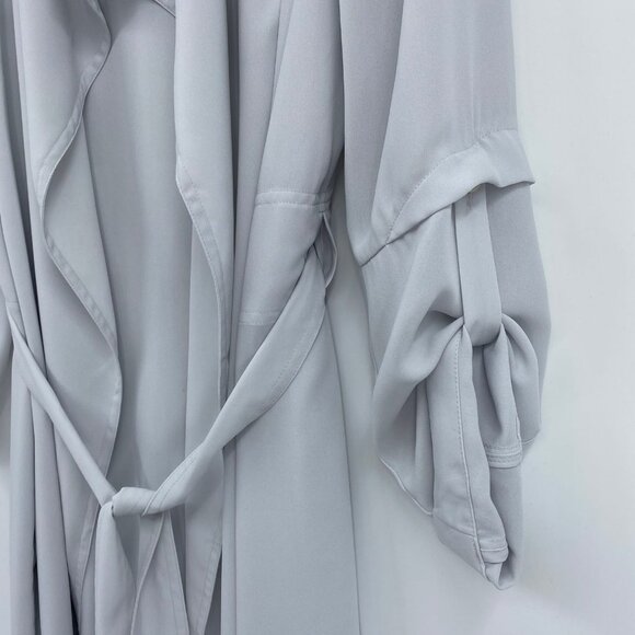 Babaton Gray Belted Classic Duster Jacket | Size S - Picture 4 of 8